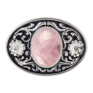 6437 Western Belt Buckle Vintage Cowboy Cowgirl Rodeo Pink Belt Buckles